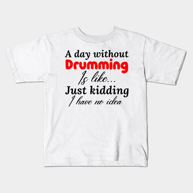 drumming Kids T-Shirt by Design stars 5